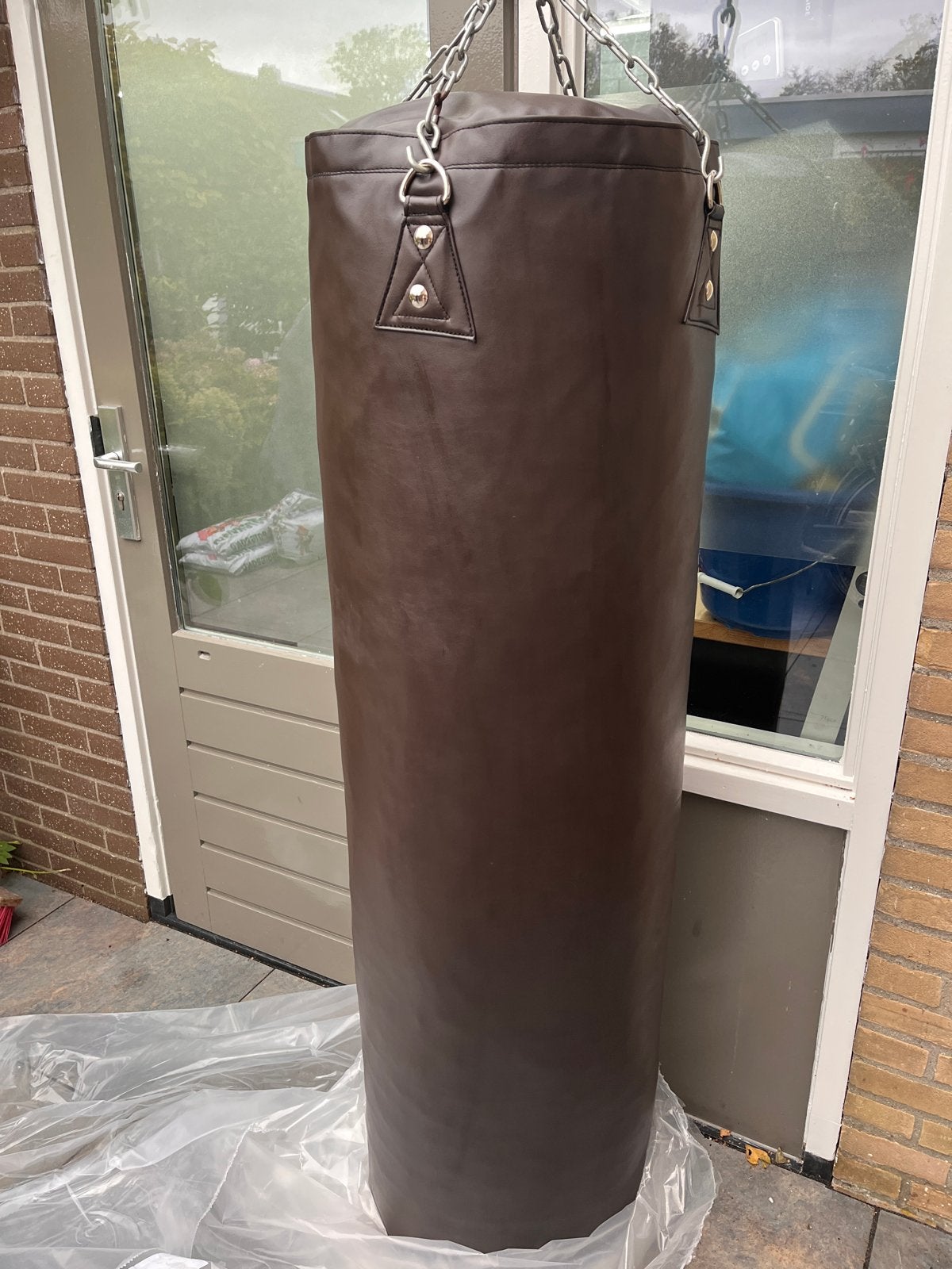 Nieuwe PT Essentials Bokszak - Bruin Kunstleer 150cm, Ophalen, Nieuw, Bokszak