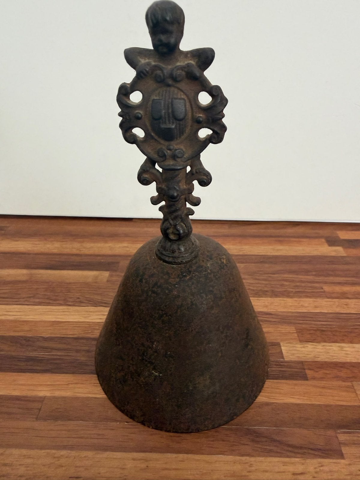 Tafelbel handbel antiek, Ophalen of Verzenden, Koper of Brons