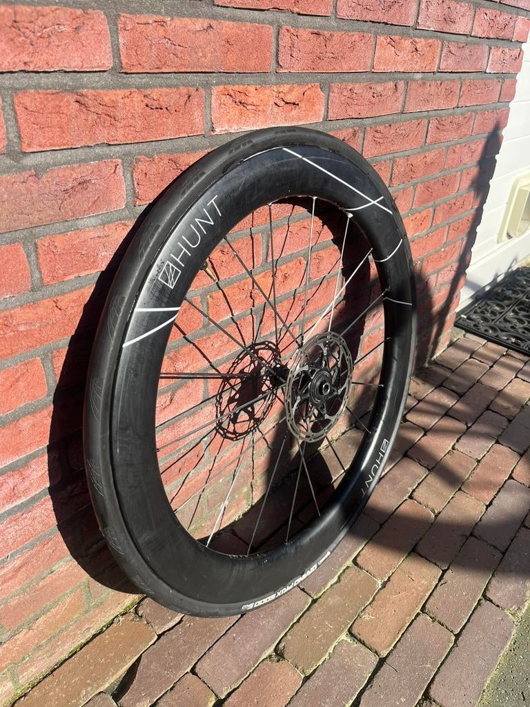 HUNT 60 Limitless UD Carbon Spoke (voorwiel), Ophalen of Verzenden, Gebruikt, Wiel