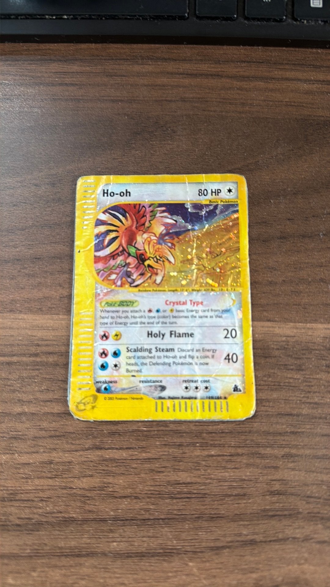 Ho-oh Skyridge, Ophalen of Verzenden, Gebruikt, Losse kaart, Foil