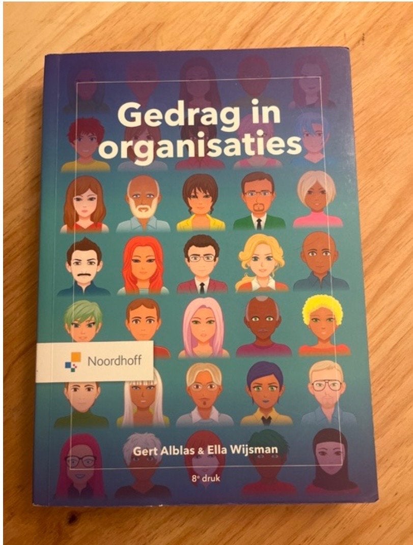 Gedrag in organisaties - zgan, Boeken, Ophalen of Verzenden, Gamma, Zo goed als nieuw, HBO