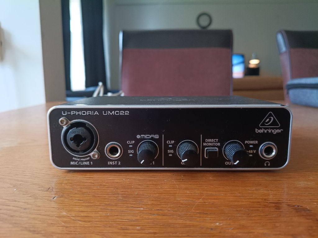 Behringer U-PHORIA UMC22 USB Audio interface, Ophalen of Verzenden, Zo goed als nieuw, Audio