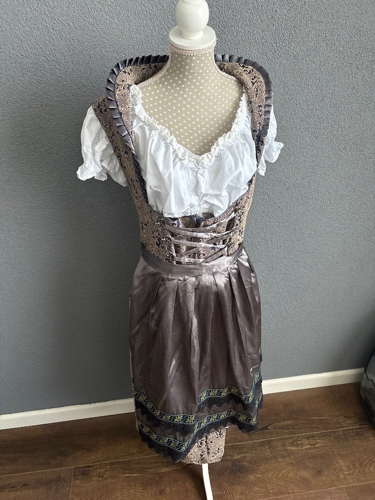 Oktoberfest dirndl jurk, Overige kleuren, Maat 46/48 (XL) of groter, Ophalen of Verzenden, Zo goed als nieuw