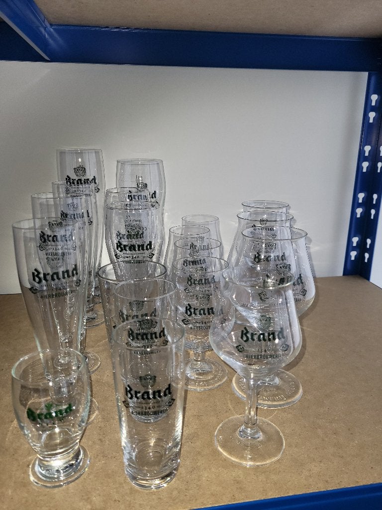 Verschillende Brand bier glazen., Verzamelen, Biermerken, Ophalen of Verzenden, Zo goed als nieuw, Glas of Glazen, Brand