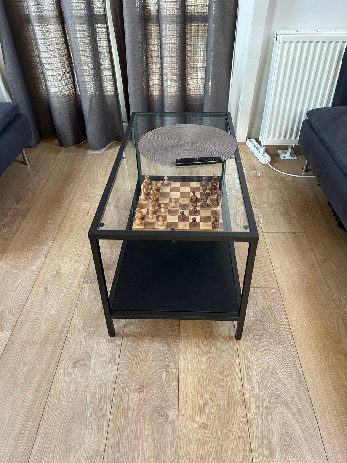 Glazen tafel 50 euro, Ophalen, 100 tot 150 cm, 50 tot 100 cm, Zo goed als nieuw