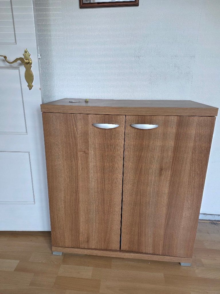 Bruin kastje / wandmeubel, Ophalen, Minder dan 150 cm, Minder dan 100 cm, 25 tot 50 cm
