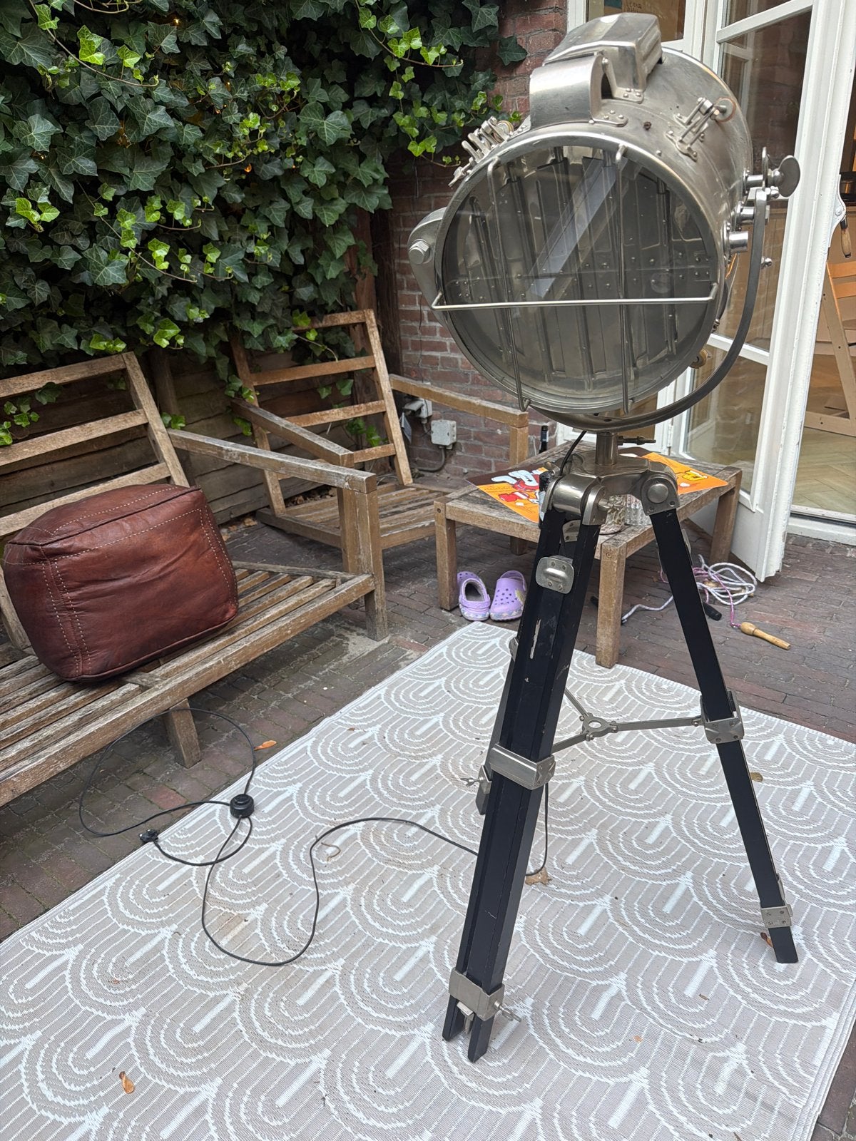 Vintage Studio lamp Eichholtz  op Statief - industrieel, Ophalen