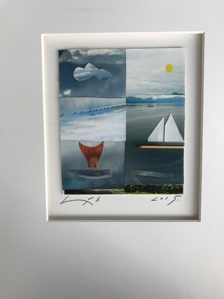 Han Bennink, Waddenzee, collage, Antiek en Kunst, Kunst | Overige Kunst, Ophalen