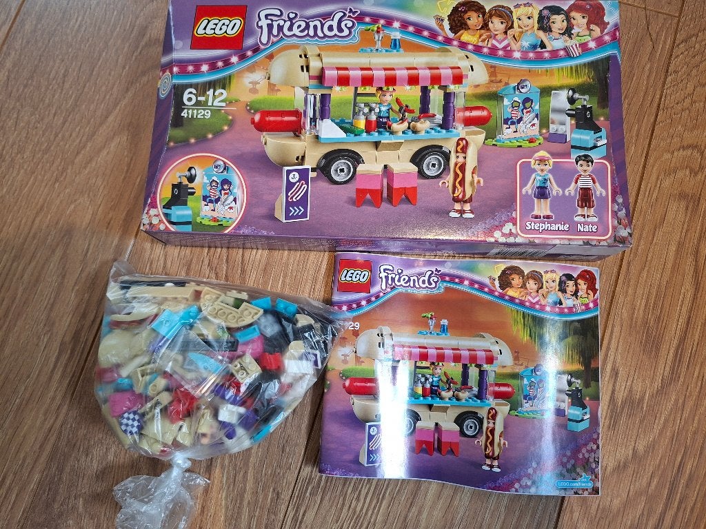 Lego Friends 41129 pretpark hotdog wagen, Lego, Friends, Ophalen of Verzenden, Zo goed als nieuw