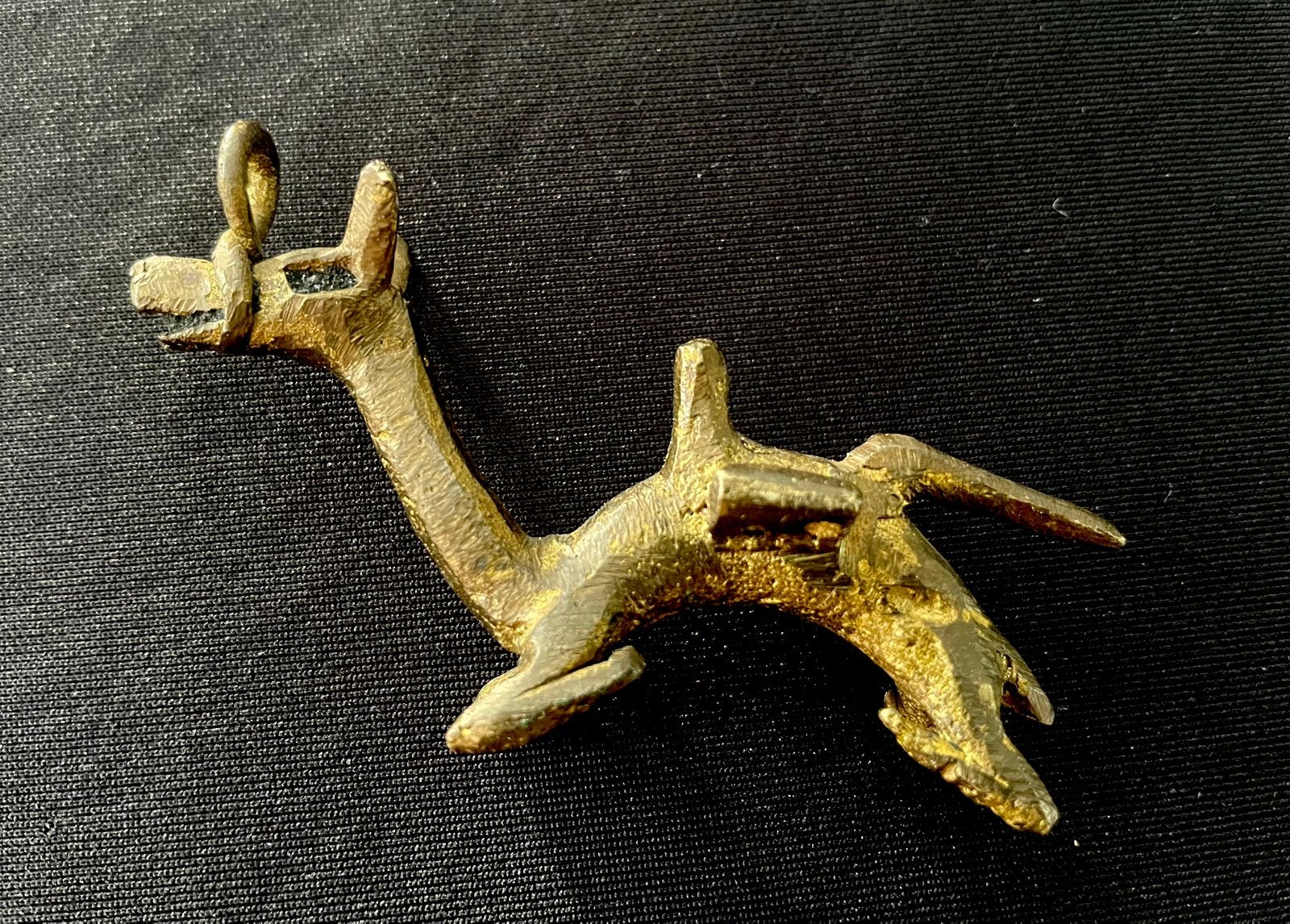 Antiek Bronzen kameel uit Noord-Afrika- 8 cm-40 grm, Ophalen of Verzenden