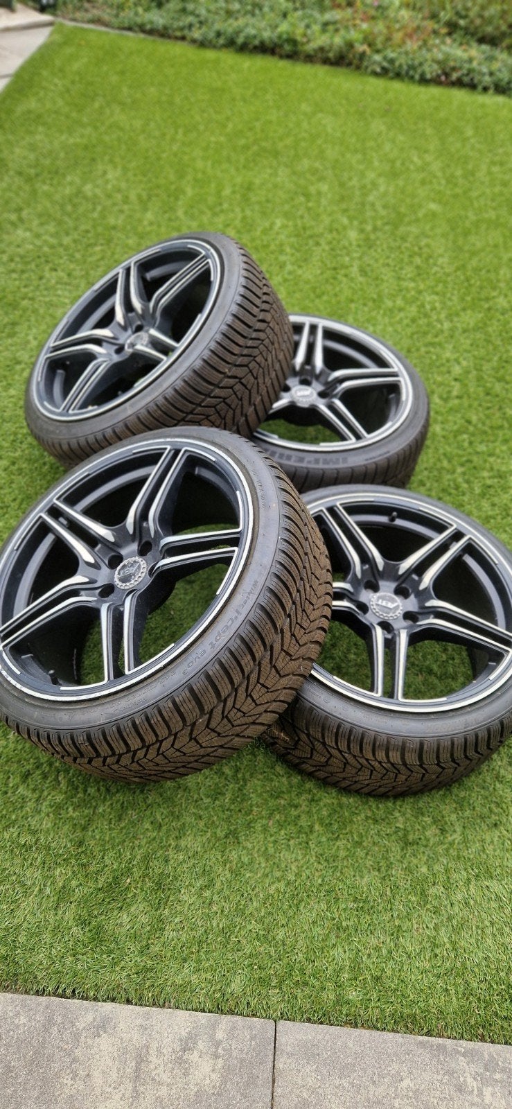 Set van 4 ABT 20 inch wielen(originee)Winterbanden  Hankook, Banden en Velgen, Personenwagen, 20 inch, Gebruikt