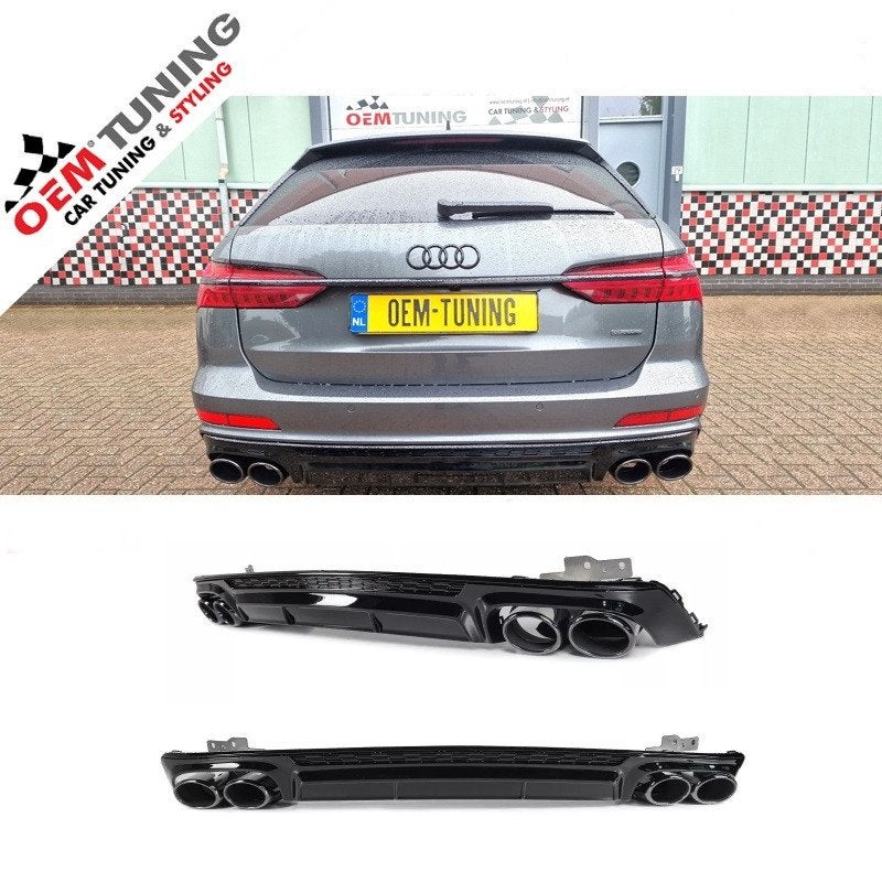 Diffuser geschikt voor A6 S6 C8 | 2018 – 2025 | S-Line, Auto diversen, Tuning en Styling, Ophalen of Verzenden