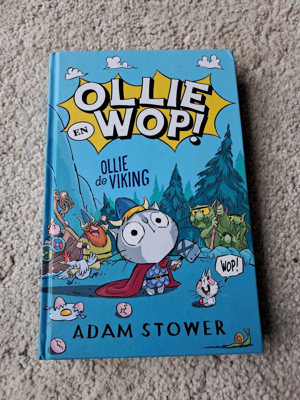 Ollie en Wop! Ollie de Viking - Adam Stower, Ophalen of Verzenden, Zo goed als nieuw, Adam Stower, Fictie