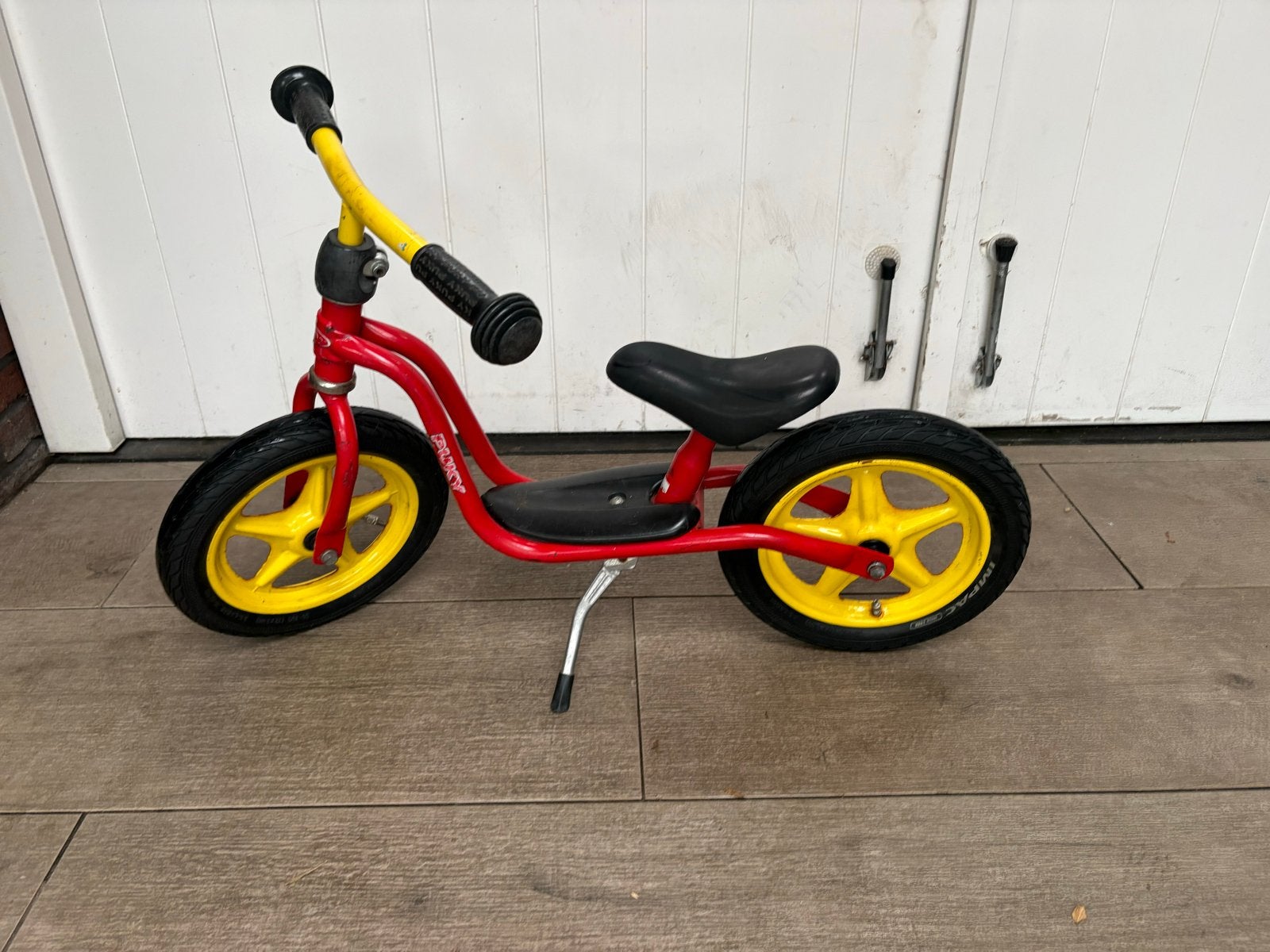 Puky loopfiets rood/geel, Ophalen, Gebruikt, Loopfiets