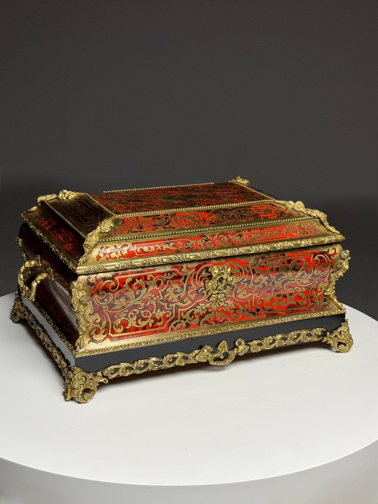 Napoleon III kistje Boulle stijl 19e eeuw, Ophalen, Gebruikt, Minder dan 50 cm