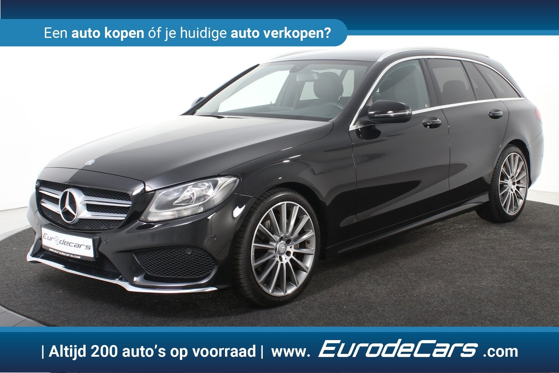 Mercedes-Benz C-Klasse Estate 180 AMG Line *Leer*2x AMG*Navi, Auto's, Mercedes-Benz, Automatische klimaatregeling, Achterwielaandrijving