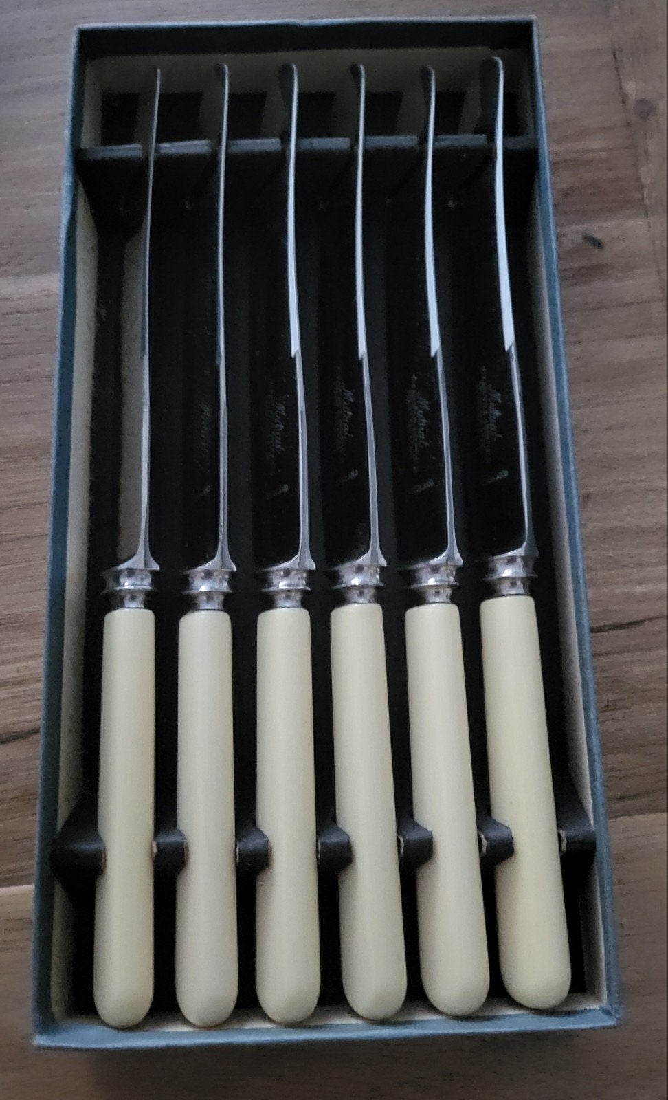 Vintage Hiram Wild Sheffield Messenset - 6 Stuks in Doos, Ophalen of Verzenden