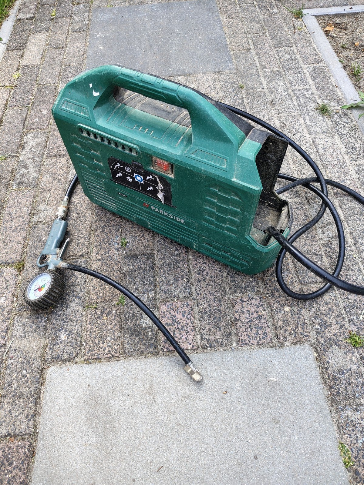 Parkside compressor, Minder dan 25 liter, Ophalen of Verzenden, Minder dan 200 liter/min