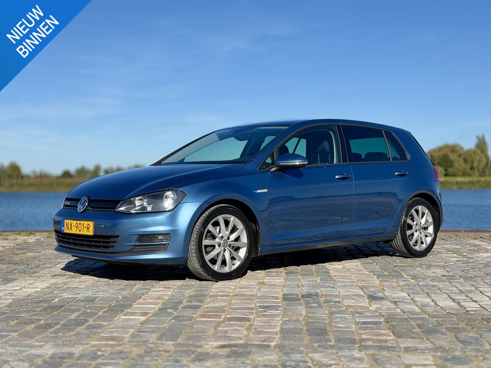 Volkswagen Golf 1.0 TSI Comfortline|Clima|Navi|Cruise|Trekha, Auto's, Voorwielaandrijving, Stof, Gebruikt, Blauw