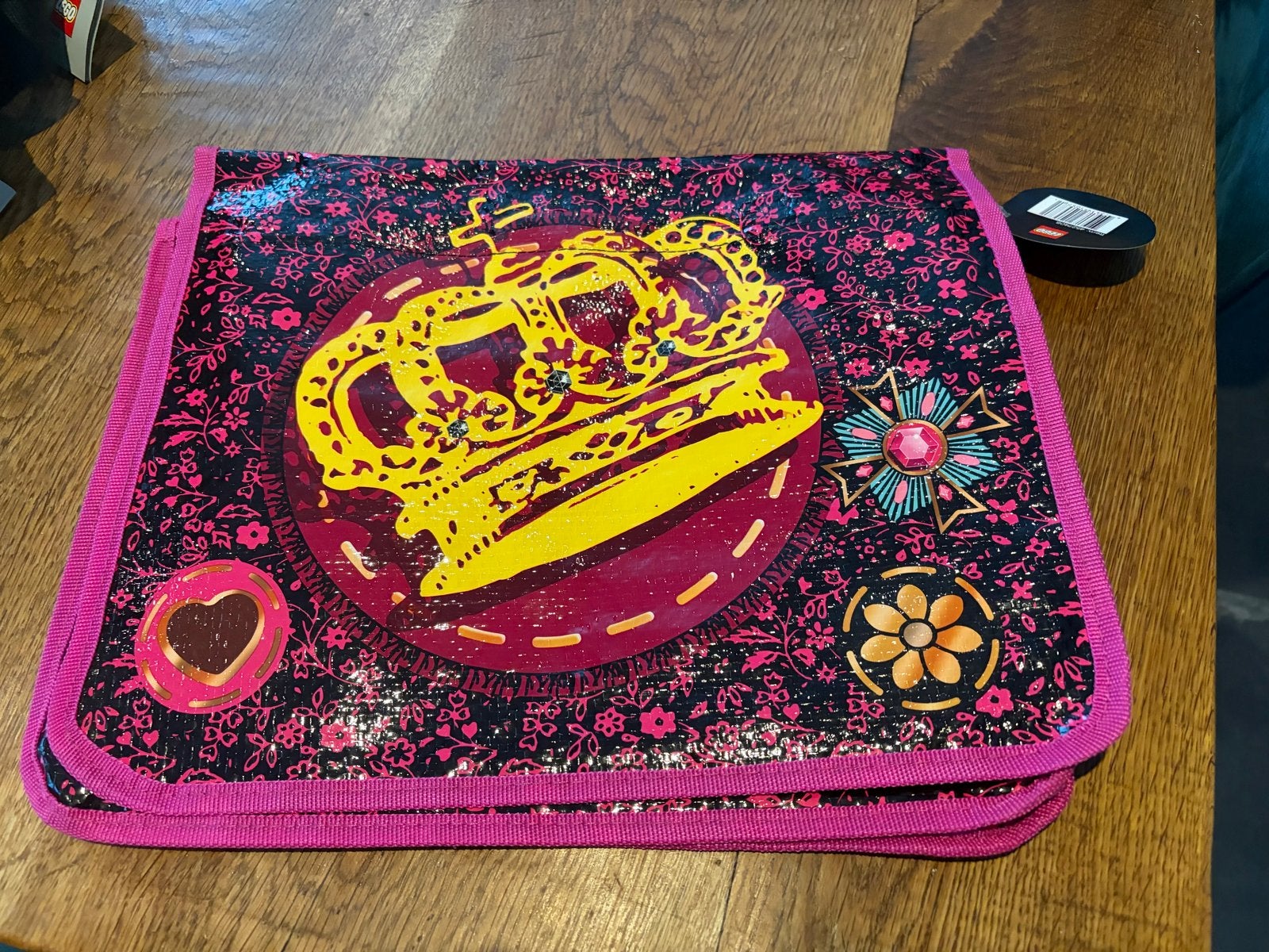 Lego Schoudertas met kroonprint - Nieuw, Ophalen of Verzenden, Nieuw, Zwart, Overige merken