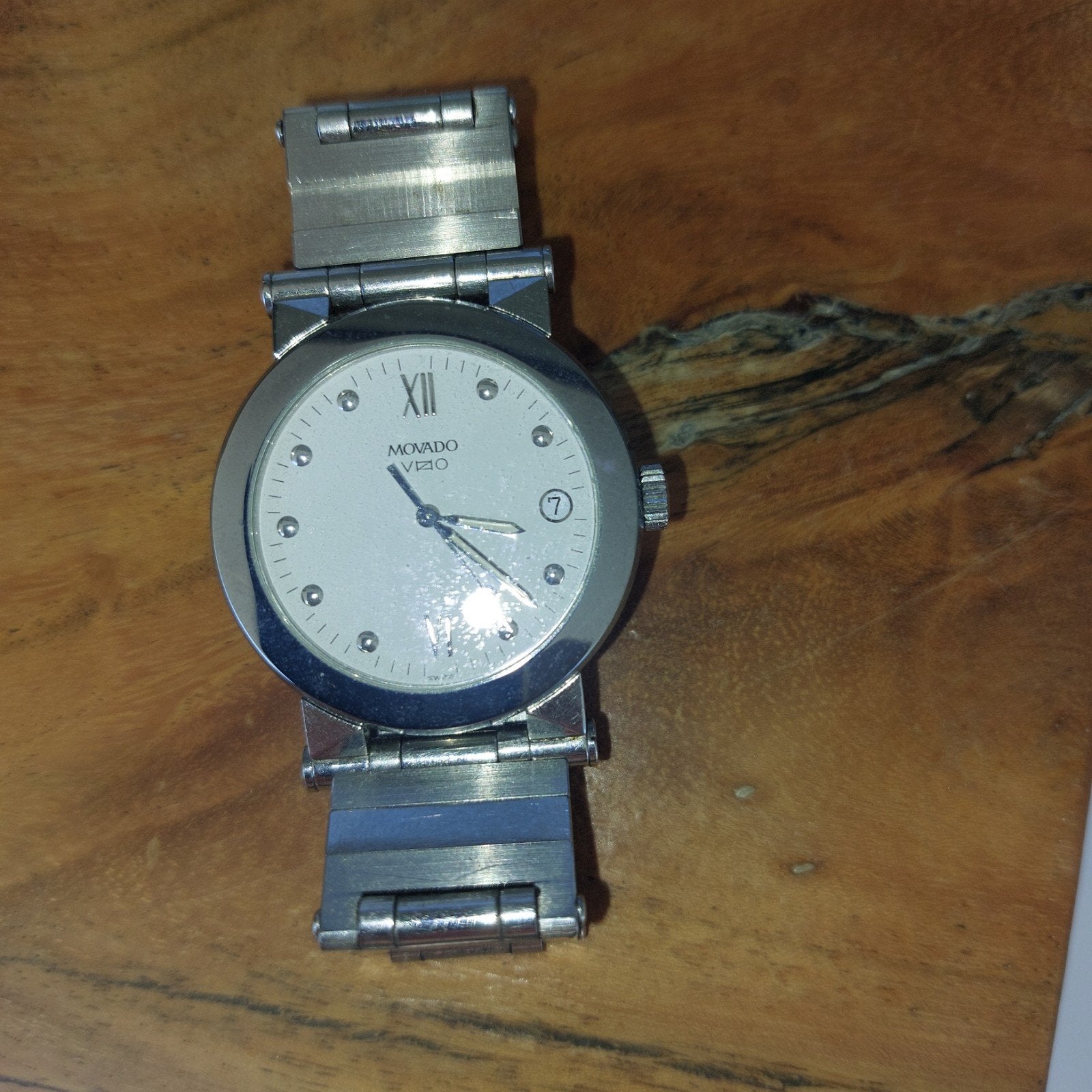 Movado Vizio, Ophalen of Verzenden, Zo goed als nieuw, Staal, Overige merken
