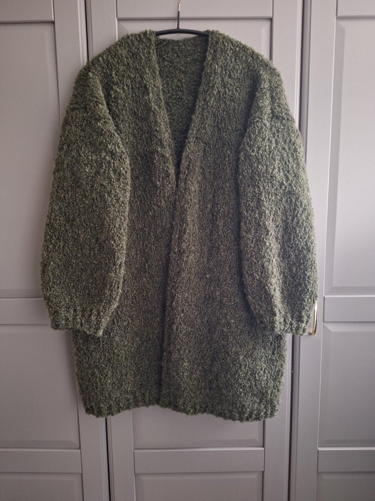 Nieuw handgemaakt halflang mohair boucle vest, grote maat, Maat 46/48 (XL) of groter, Nieuw, Ophalen of Verzenden, Handgemaakt