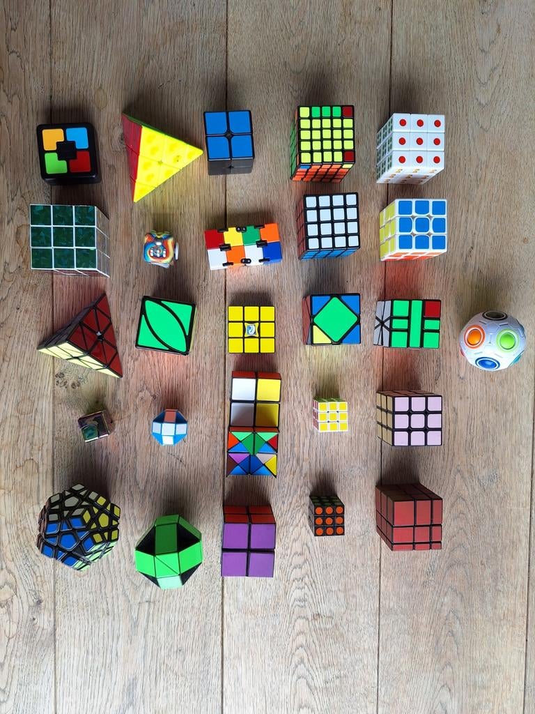 Verschillende soorten rubiks cubes en puzzels, Ophalen of Verzenden, Minder dan 500 stukjes, Gebruikt, Rubik's of 3D-puzzel
