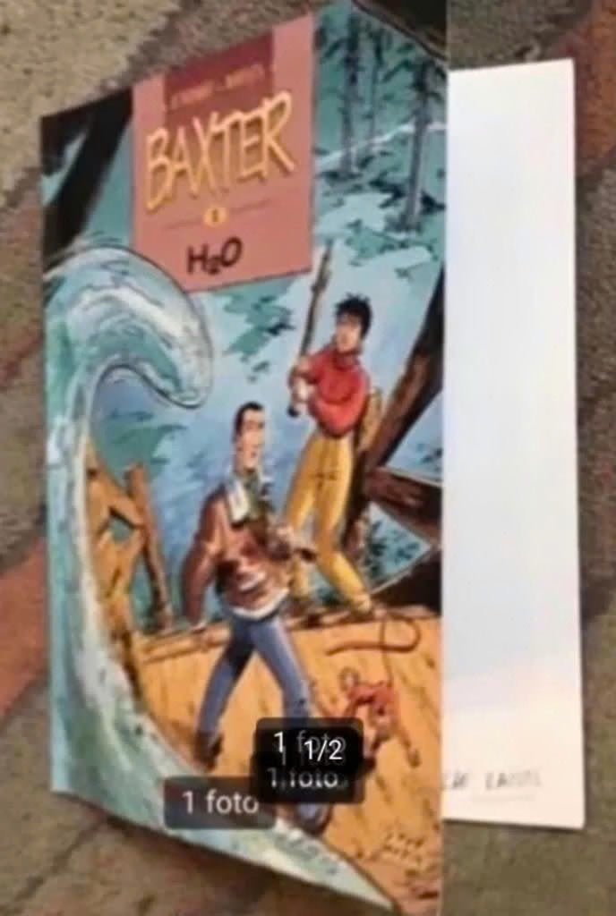 Baxter deel 2 H2O door D'Hondt en Ravijts. gesigneerd, Boeken, Eén stripboek, Ophalen of Verzenden, Zo goed als nieuw