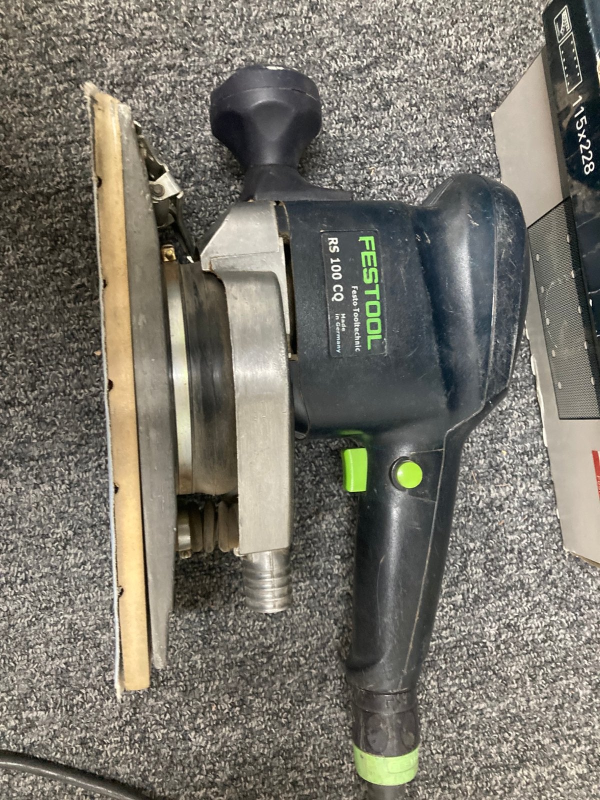 Festool RS 100 CQ vlakschuurmachine met schuurpapier, Ophalen, Gebruikt, Minder dan 600 watt, Vlakschuurmachine