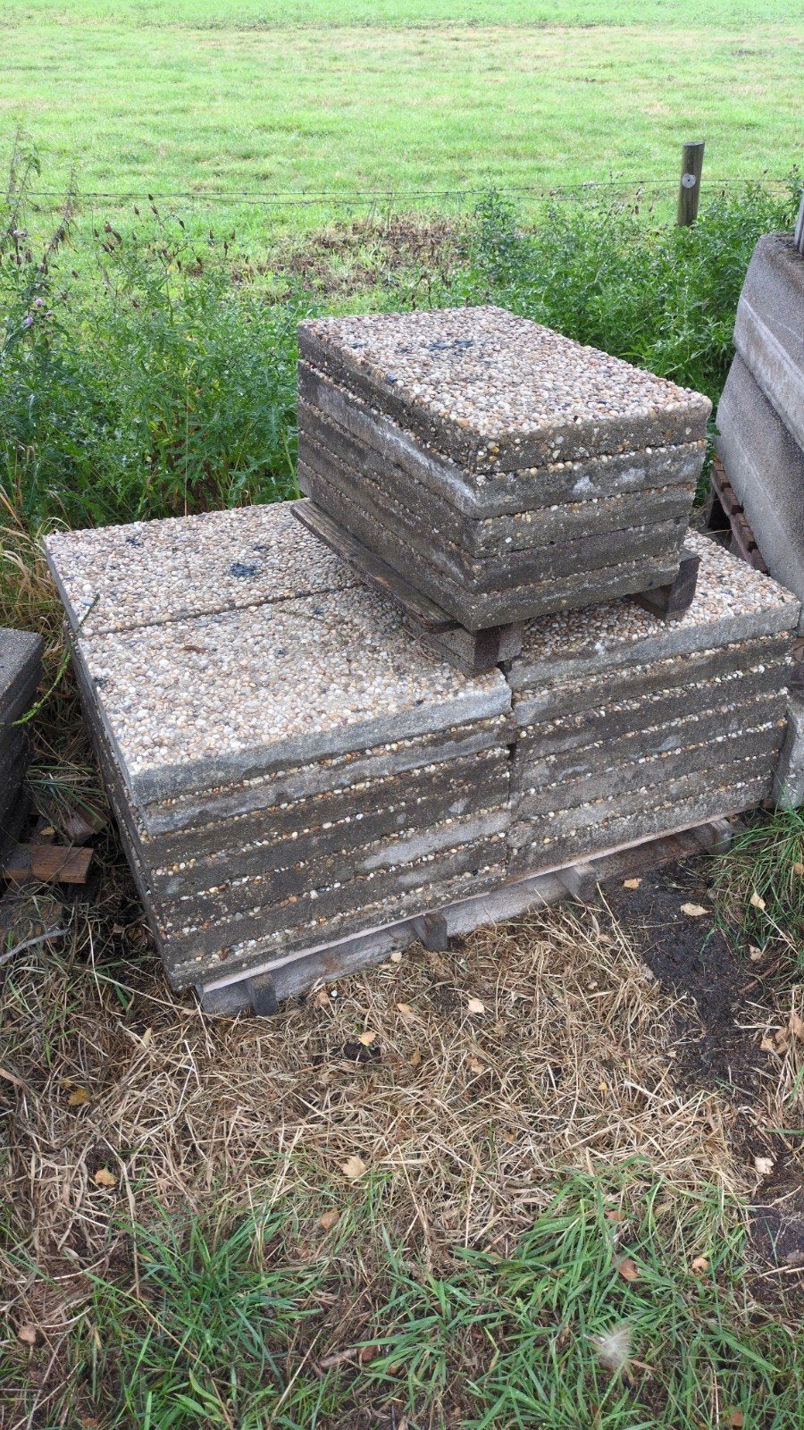 61 Grindregels 40x60 cm, Tuin en Terras, Tegels en Klinkers, Ophalen, Gebruikt, Beton, Terrastegels