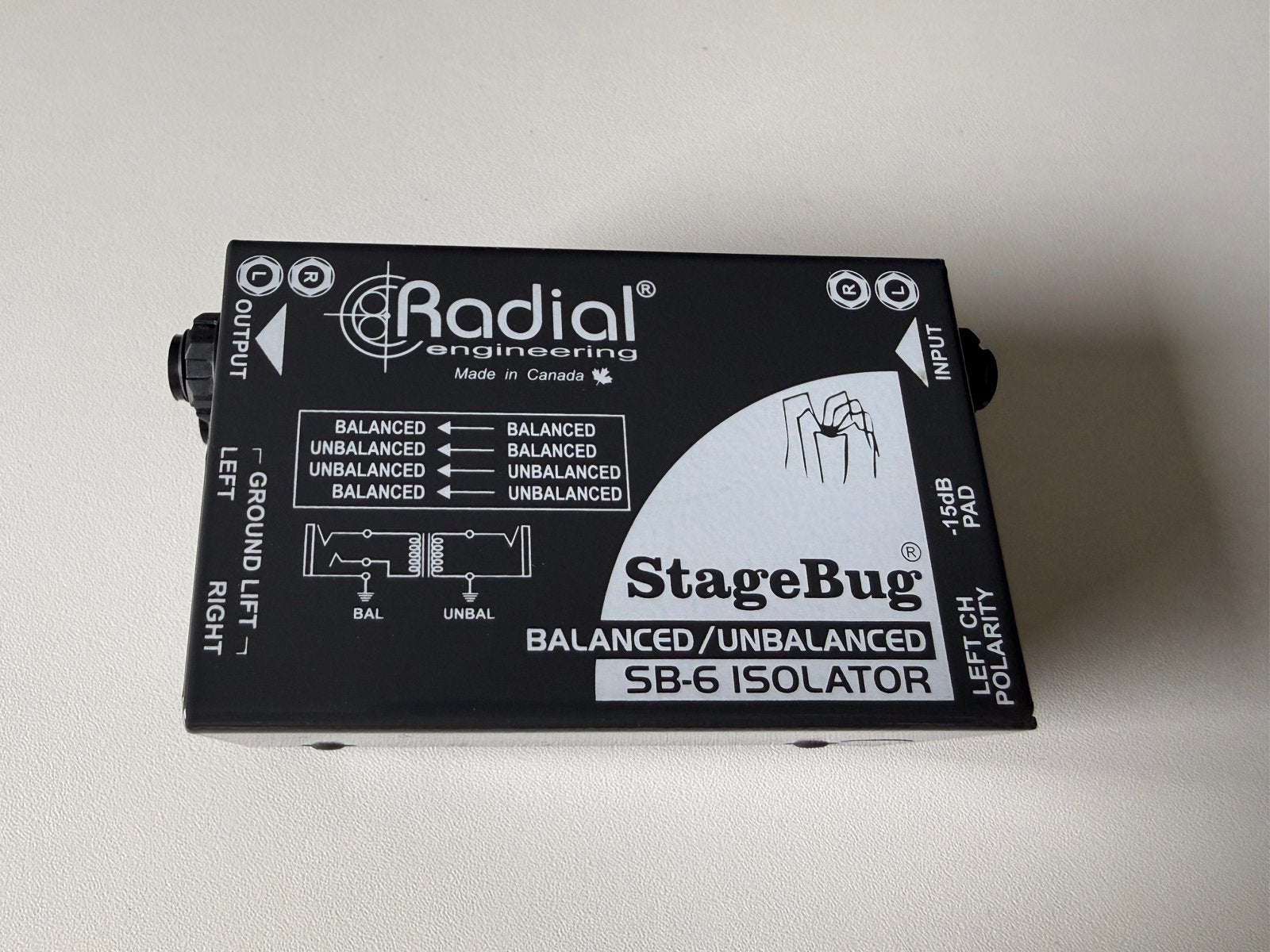Radia StageBug SB-6 isolator, Ophalen, Zo goed als nieuw, Minder dan 2 meter, Overige kabels