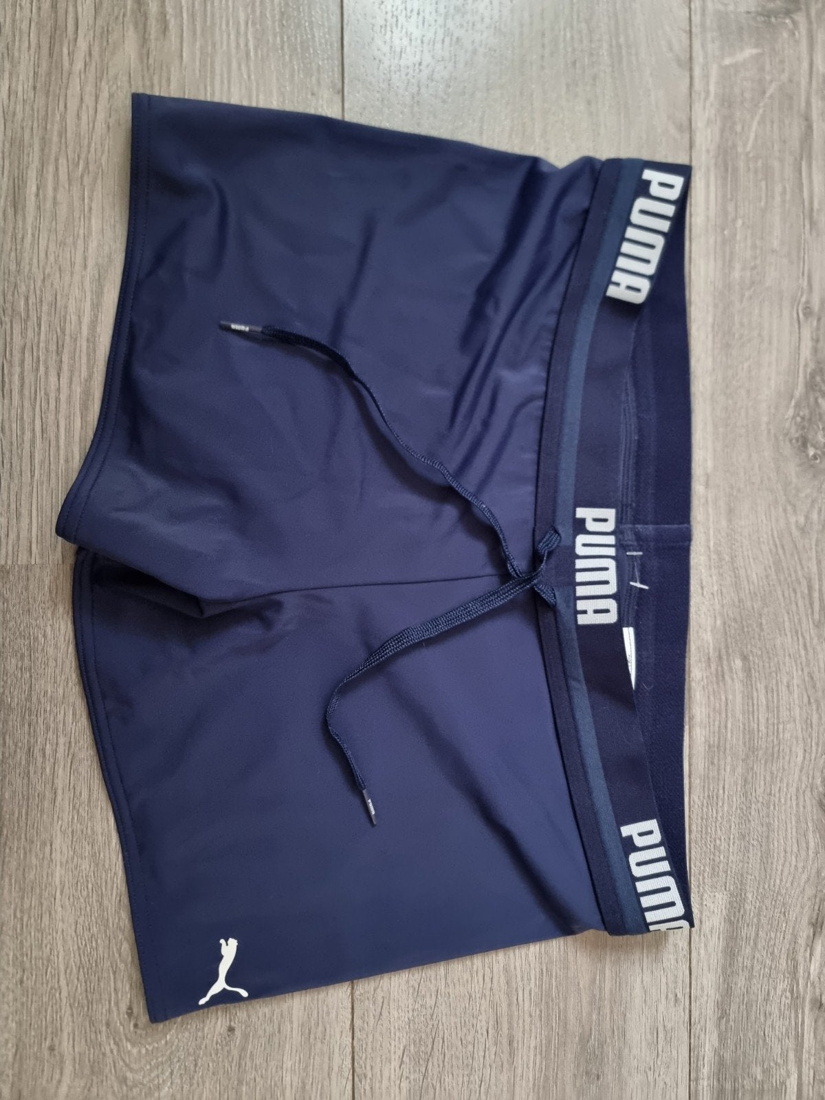 PUMA marineblauw zwemboxer logo waistband, maat L, Nieuw (RP, Kleding | Heren, Badmode en Zwemkleding, Ophalen of Verzenden, Blauw