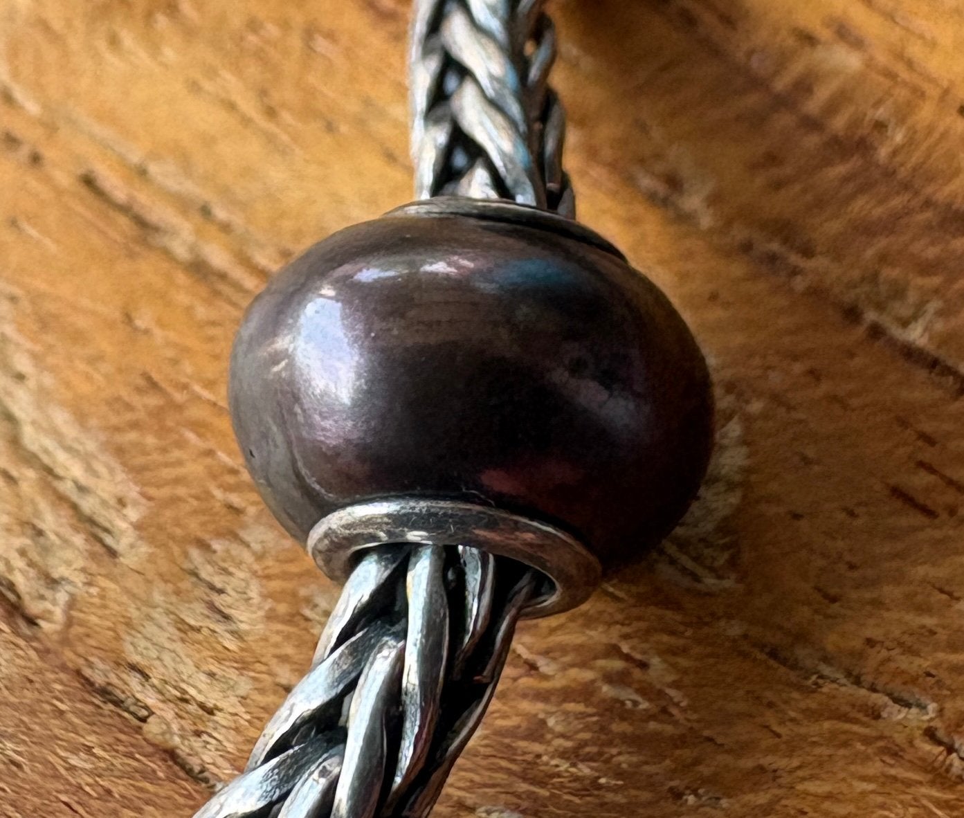 Trollbeads Retired Bruine Parel NIEUW, Verzenden, Nieuw, Trollbeads