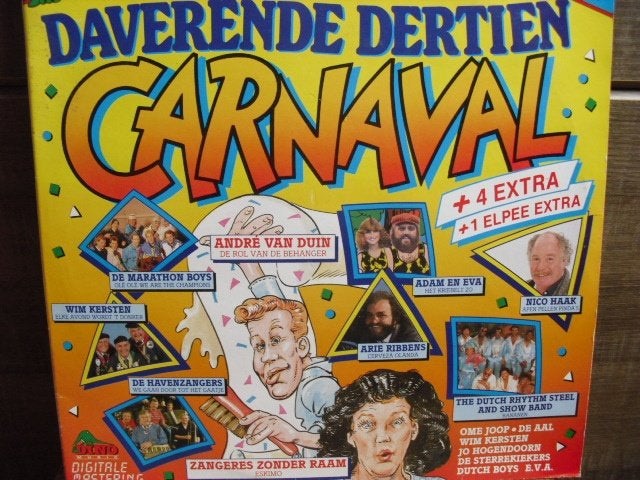 - Daverende Dertien Carnaval - dblLP, Gebruikt, Beschermende buitenhoes, Ophalen of Verzenden, Feestmuziek