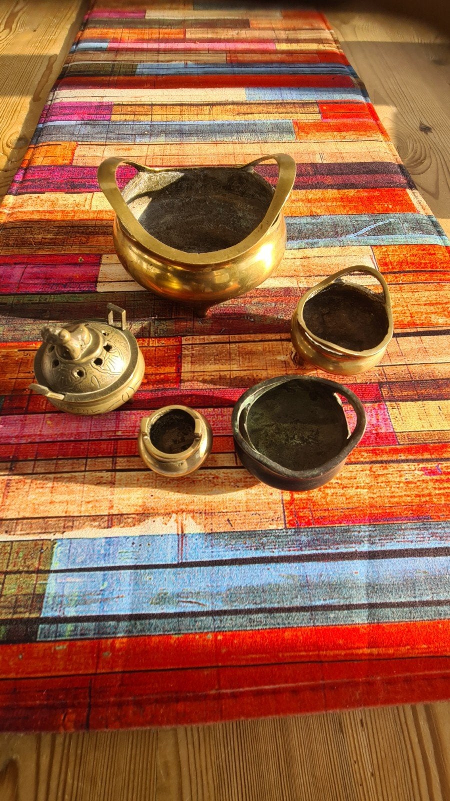 verschillende bronzen wierook branders, Antiek en Kunst, Ophalen of Verzenden