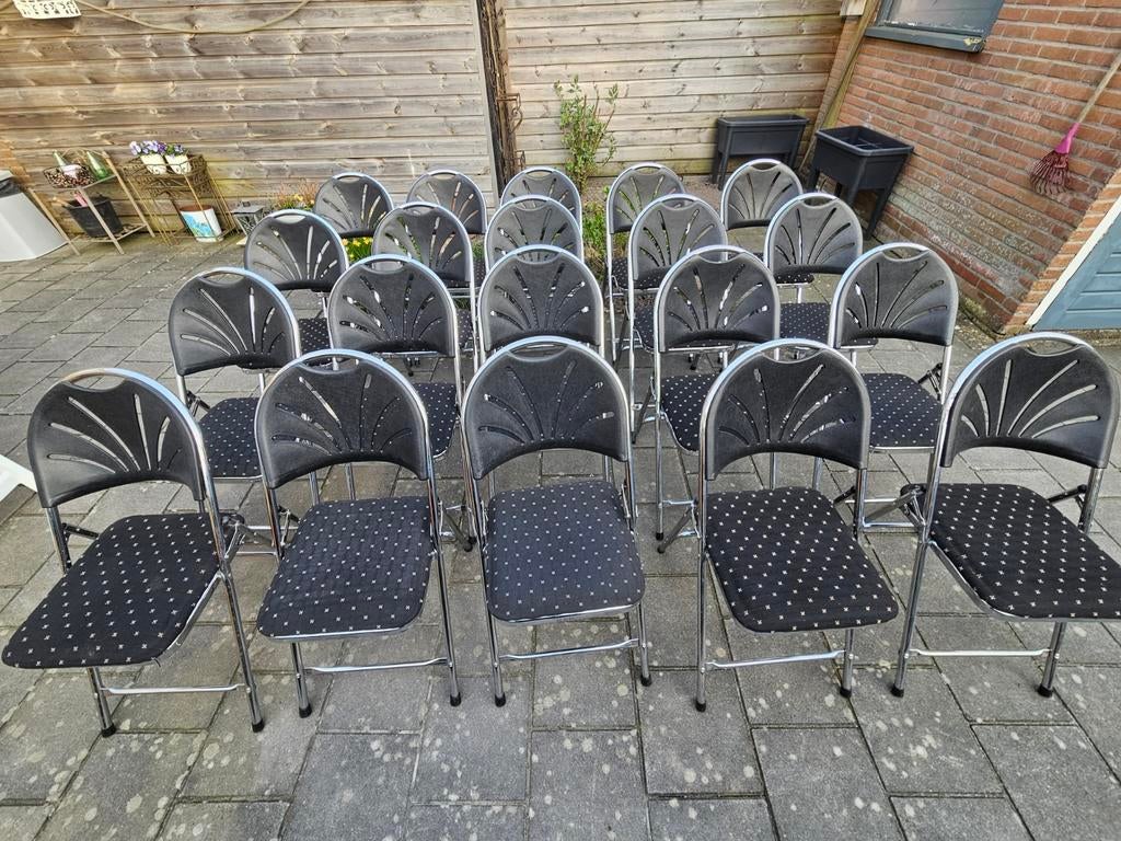Phoenix Luxe klapstoelen, Tuin en Terras, Tuinstoelen, Inklapbaar, Stapelbaar, Ophalen