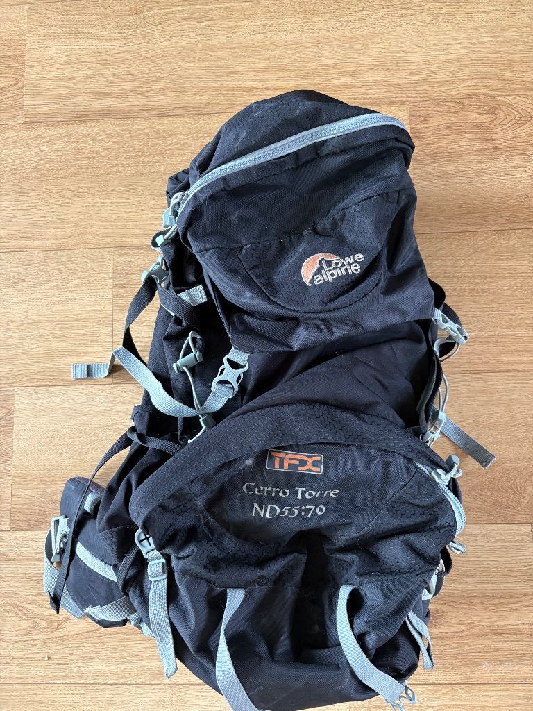 Backpackrugtas Lowe alpine Cerro Torre, 40 cm of meer, Gebruikt, Waterdicht, 60 cm of meer