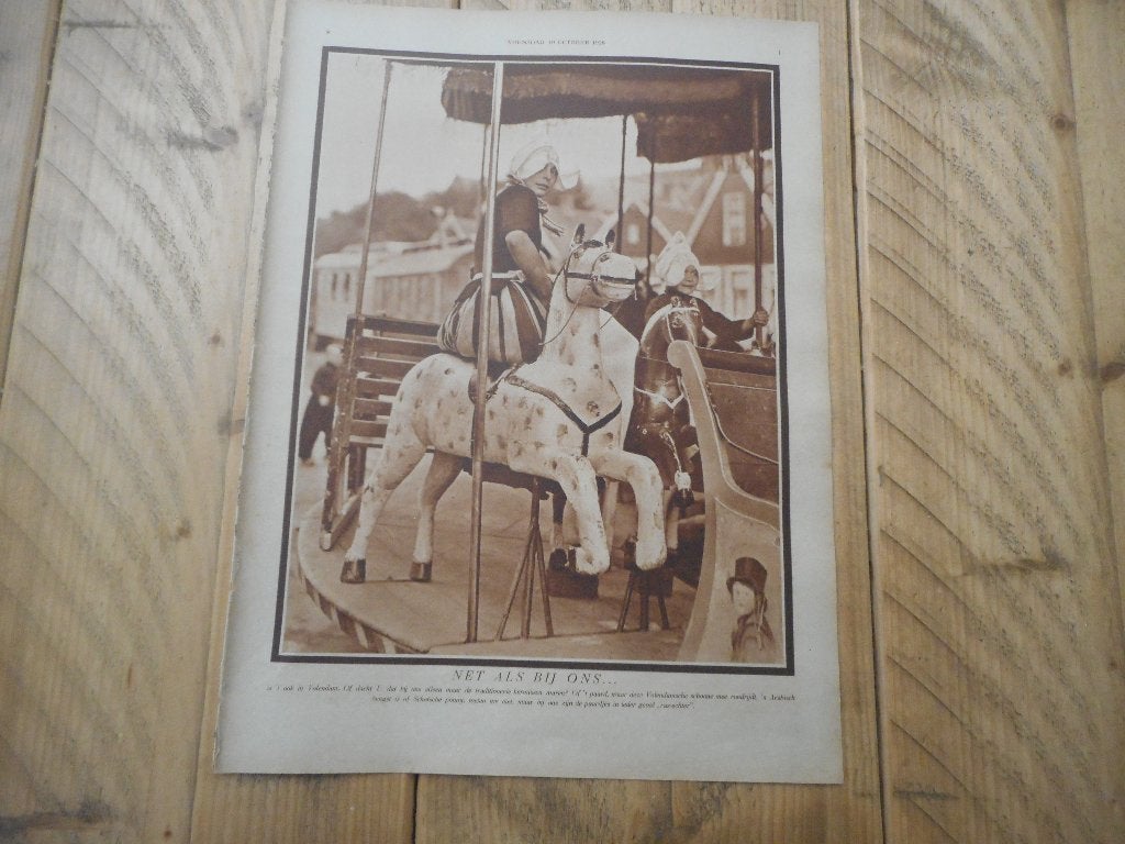 Volendam. Kermis. 1928., Ophalen of Verzenden, 1920 tot 1940, Nederland, Knipsel(s)
