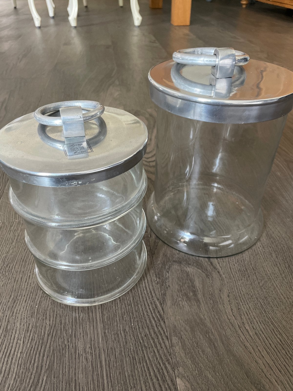 Riviera Maison voorraadpotten - set van 2, Ophalen, Gebruikt, Met deksel, Rond