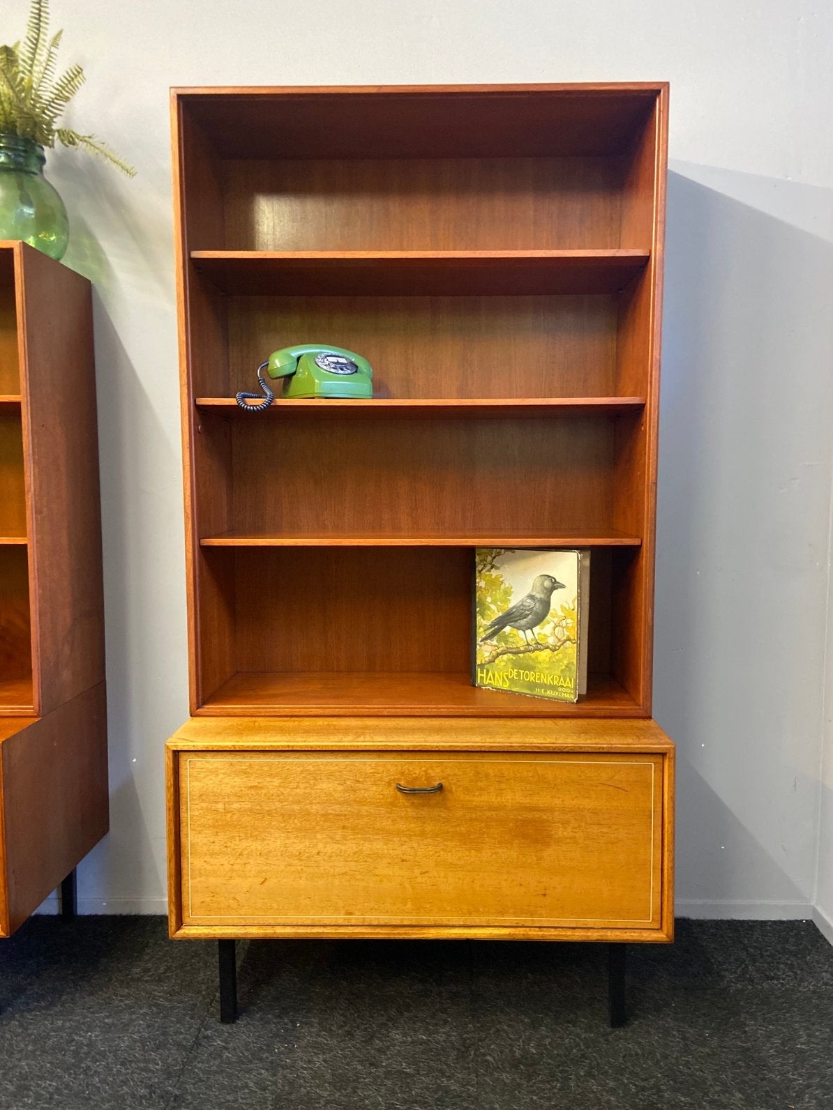 Vintage Kenpkes Formule boekenkast sideboard jaren 50/60, Ophalen, Gebruikt, 50 tot 100 cm, Midcentury  japandi retro sixties kast