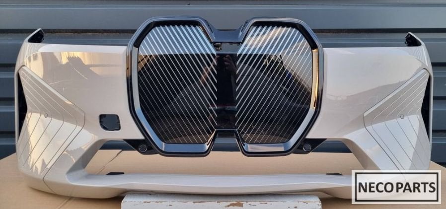 BMW iX VOORBUMPER BUMPER COMPLEET ORIGINEEL ALLES LEVERBAAR!, Gebruikt, -, Voor, -