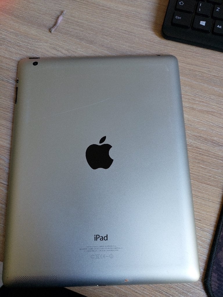 Apple Ipad 4e generatie 16GB model A1458, Gebruikt, Apple iPad, Zwart, 16 GB