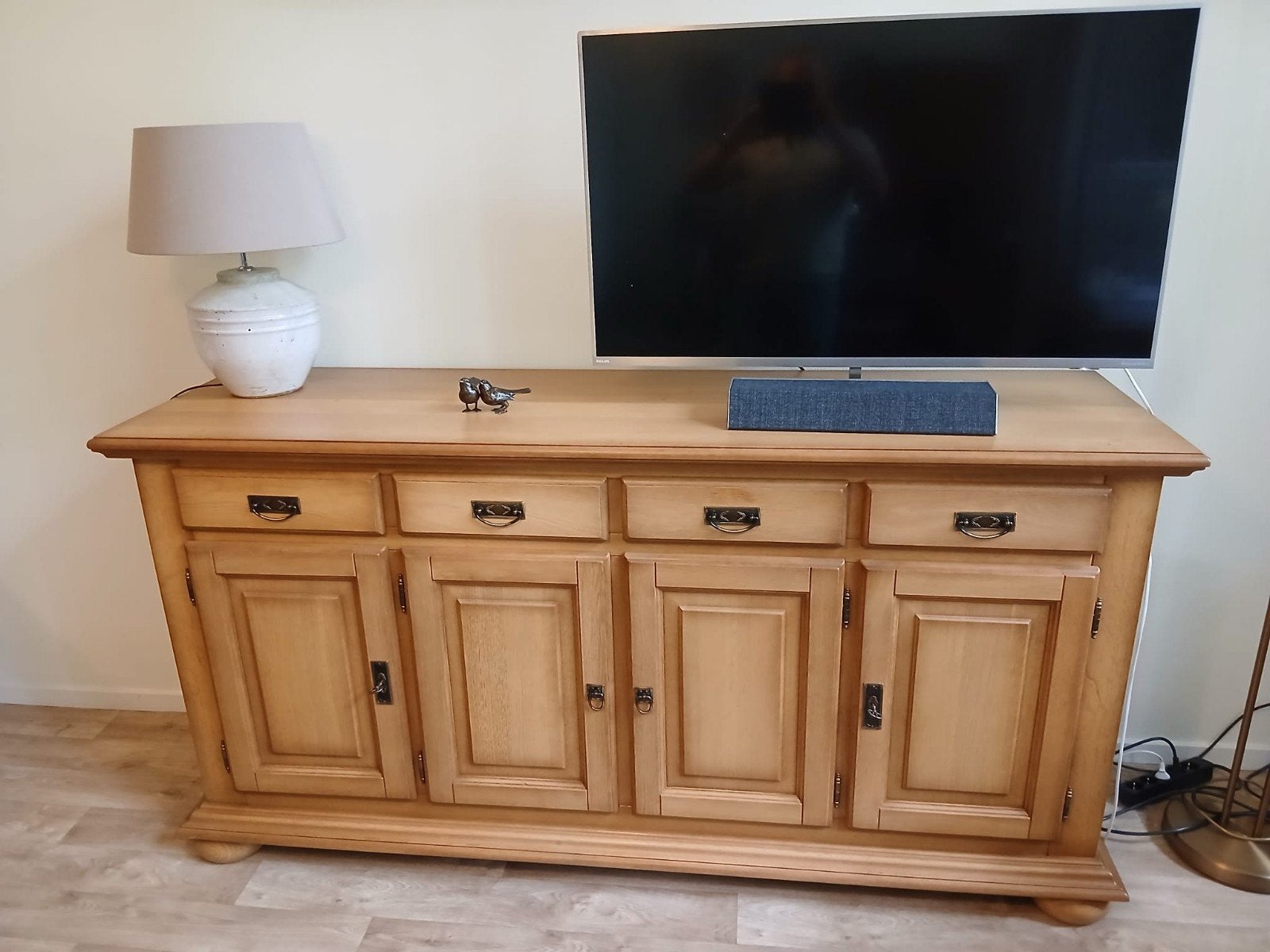 Dressoir massief eiken, Huis en Inrichting, Kasten | Dressoirs, Ophalen, Zo goed als nieuw, 50 tot 75 cm, 150 tot 200 cm