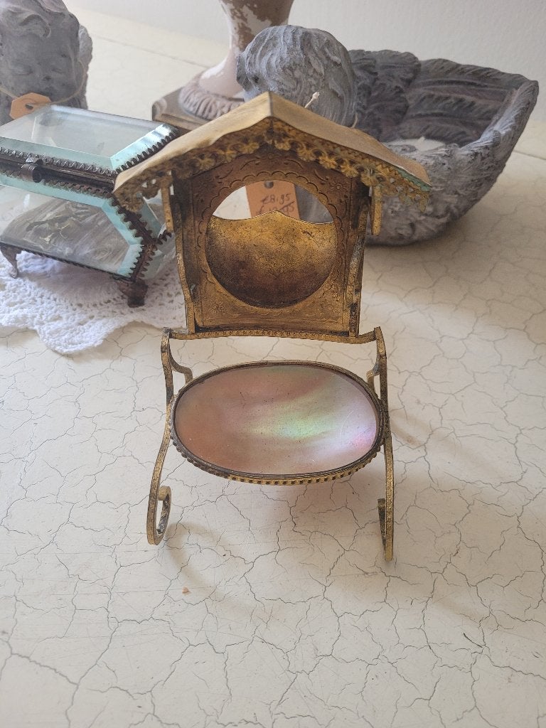 Antieke Franse zakhorloge houder porte montre, Ophalen of Verzenden
