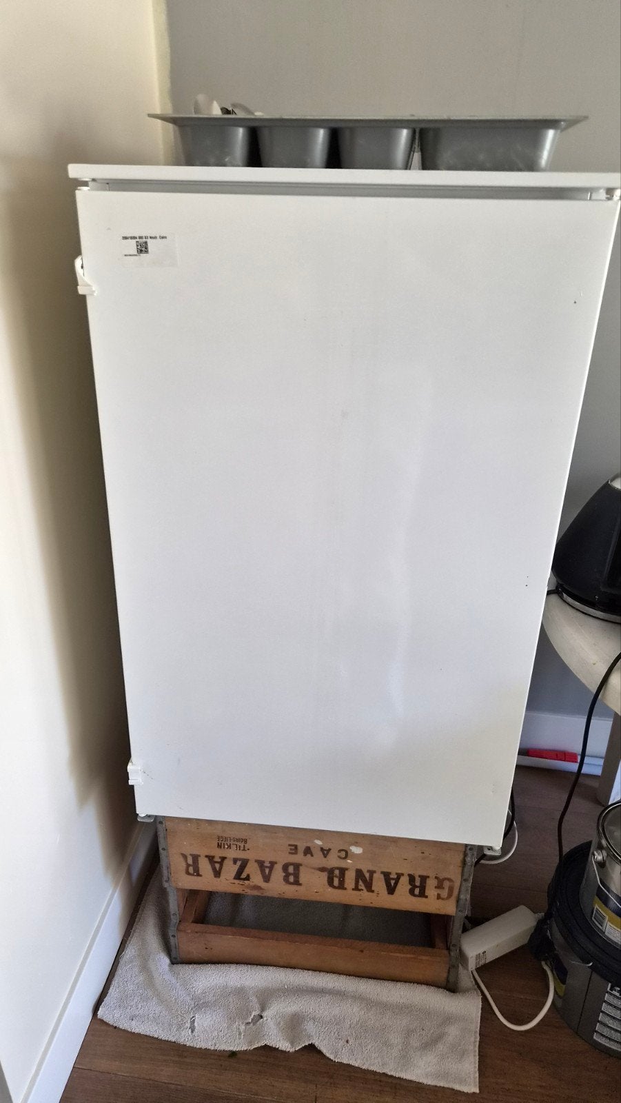 AEG inbouw koelkast met sleepdeur — 88 cm nis, Ophalen, Zo goed als nieuw, Inbouw, 60 tot 90 cm
