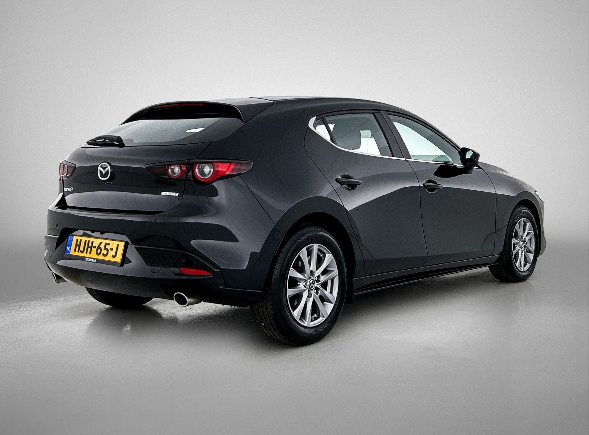 Mazda 3 2.5 e-SkyActiv-G M Hybrid 140 Prime-line | RIJKLAAR, 12 maanden, Gebruikt, 4 cilinders, Zwart