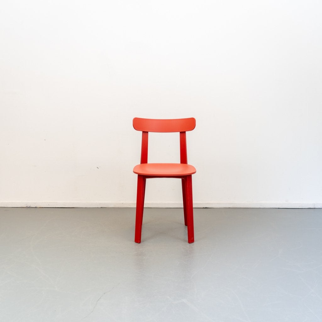 4 Vitra All Plastic chair Rood Jasper Morrison, Niet ingevuld, Kunststof, Niet ingevuld, Ophalen of Verzenden