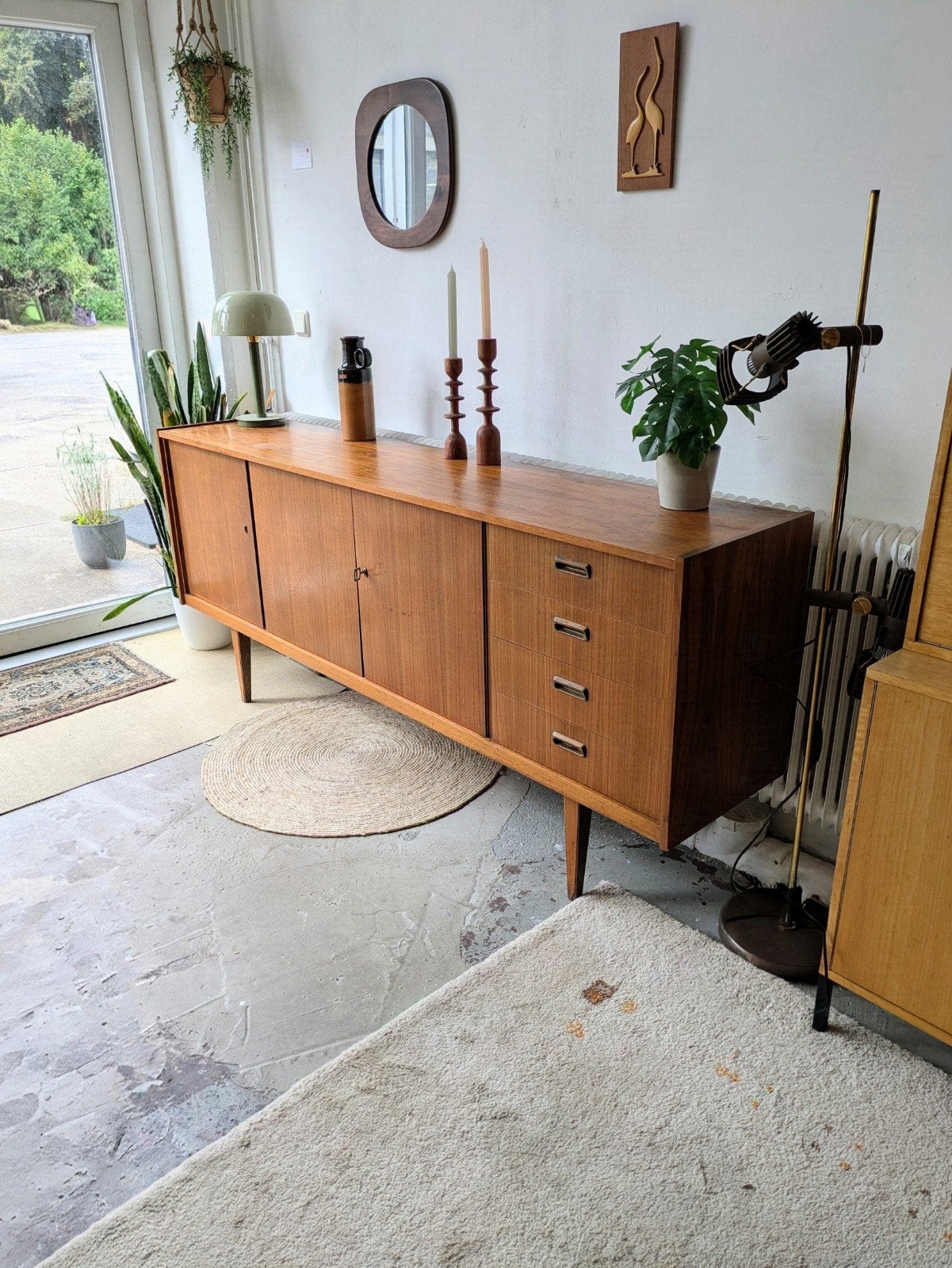 Vintage midcentury dressoir sideboard, Ophalen, ., HKW Wohnmöbel, 25 tot 50 cm