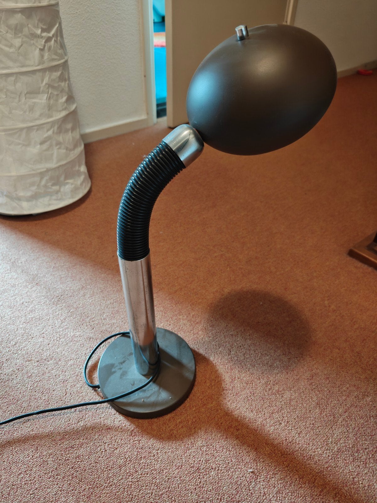 bureaulamp bruin retro, Huis en Inrichting, Ophalen, Bureaulamp, Gebruikt, Vintage