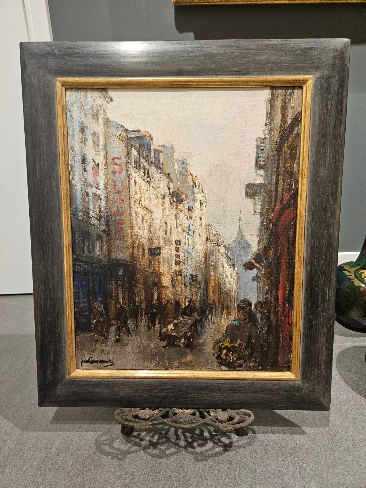 Schilderij Jan Korthals (1916-1972) "Rue de Seine", Parijs, Ophalen